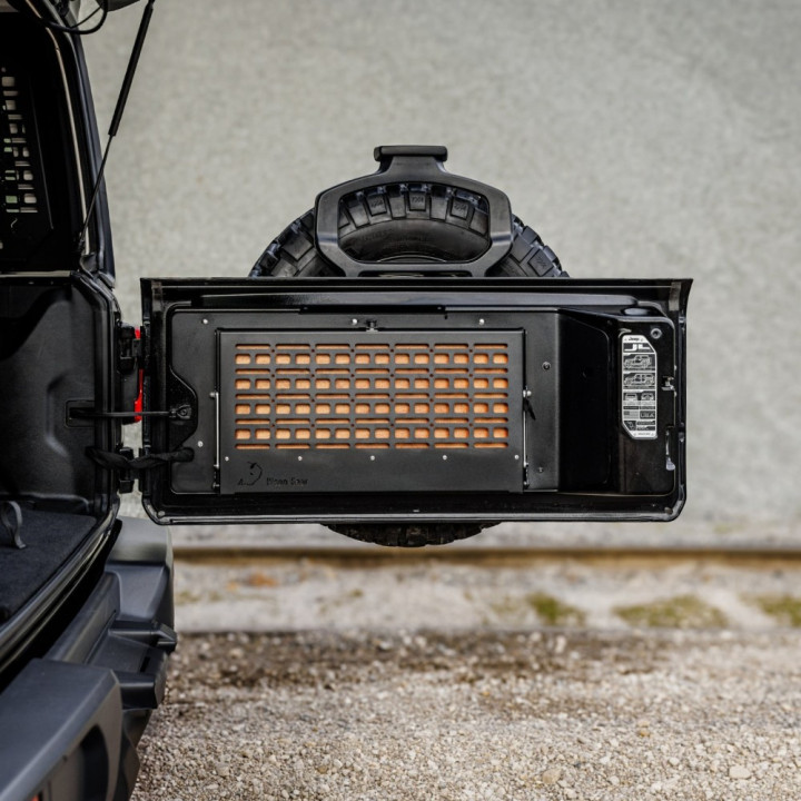 Drop Down Tailgate Table, Bison Gear, Jeep Wrangler 2007 - Present - EDK.ro