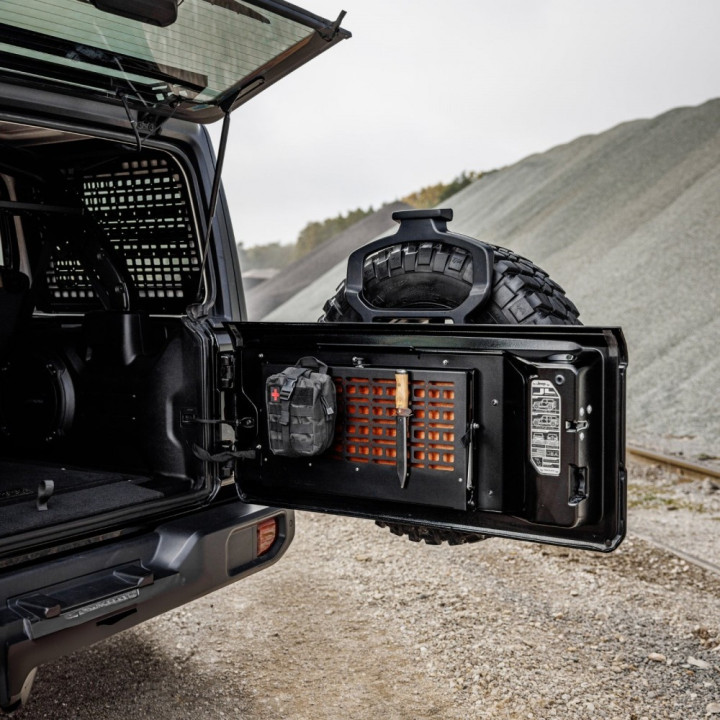 Masă Rabatabilă pentru Hayon, Bison Gear, Jeep Wrangler 2007 - Prezent - EDK.ro