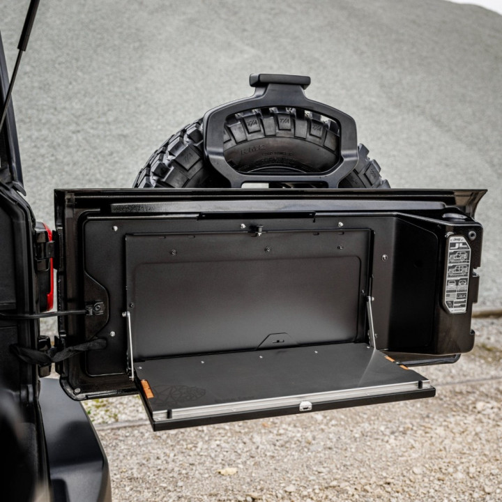 Drop Down Tailgate Table, Bison Gear, Jeep Wrangler 2007 - Present - EDK.ro