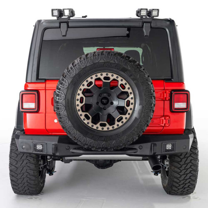 Relocarea Anvelopei de Rezervă, Go Rhino Rockline, Jeep Wrangler 2018 - Prezent - EDK.ro