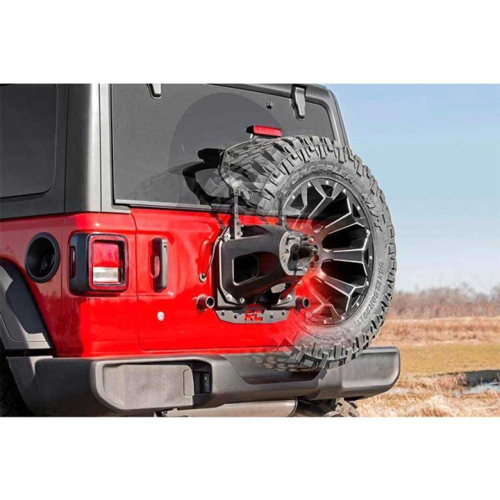 Suport Relocare Roată de Rezervă Vehicles Without Rear Proximity Sensors, Rough Country, Jeep Wrangler 2018 - Prezent - EDK.ro