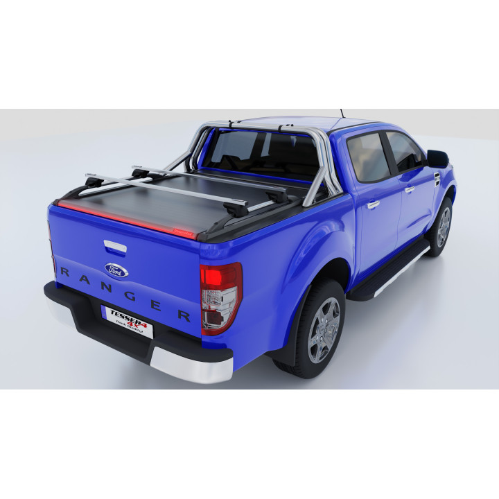 Electronically Assisted Roll Top Tonneau Bed Cover, Tessera 4x4 Roll+, Ford Ranger XLT Double Cab 2012 - 2022 - EDK.ro