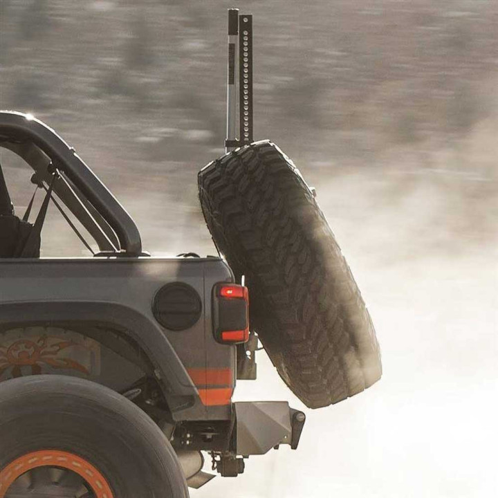 Suport pentru Anvelope cu Pivot Reglabil, Smittybilt, Jeep Wrangler 2018 - Prezent - EDK.ro
