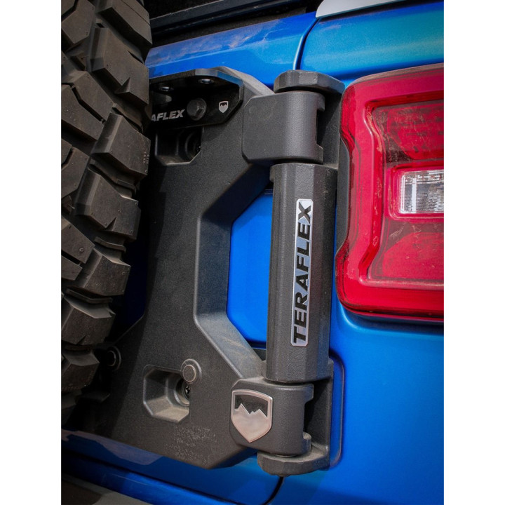 Suport pentru Roată de Rezervă Articulată și Kit de Montare Reglabilă pentru Roată de Rezervă, TeraFlex Alpha HD 5x5 Inch, Jeep Wrangler 2018 - Prezent - EDK.ro
