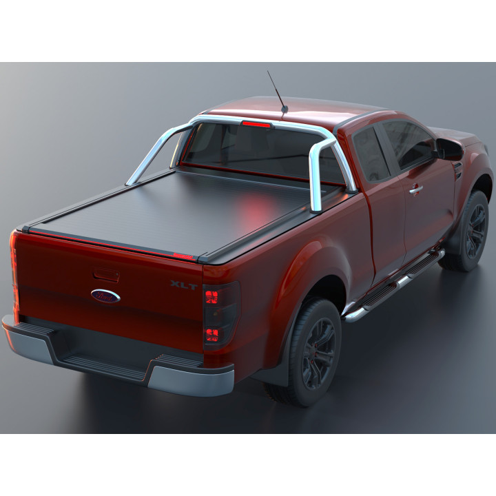 Electronically Assisted Roll Top Tonneau Bed Cover, Tessera 4x4 Roll+, Ford Ranger Limited Extra Cab 2012 - 2022 - EDK.ro