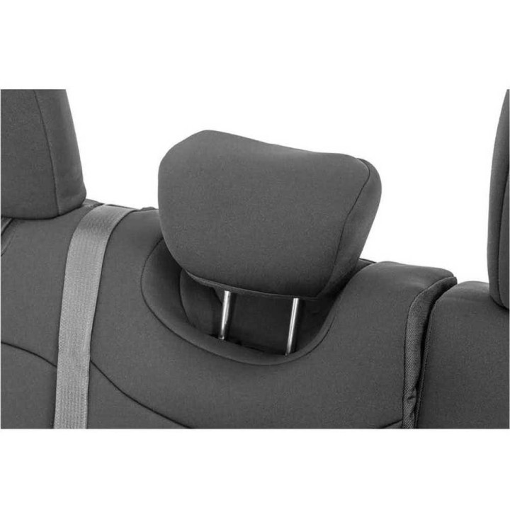 Set Huse Scaun Neopren Negru, Rough Country, Jeep Wrangler 2018 - Prezent - EDK.ro