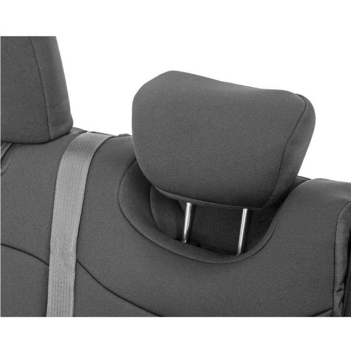 Seat Cover Set Neoprene Black, Rough Country, Jeep Wrangler 2018 - Present - EDK.ro