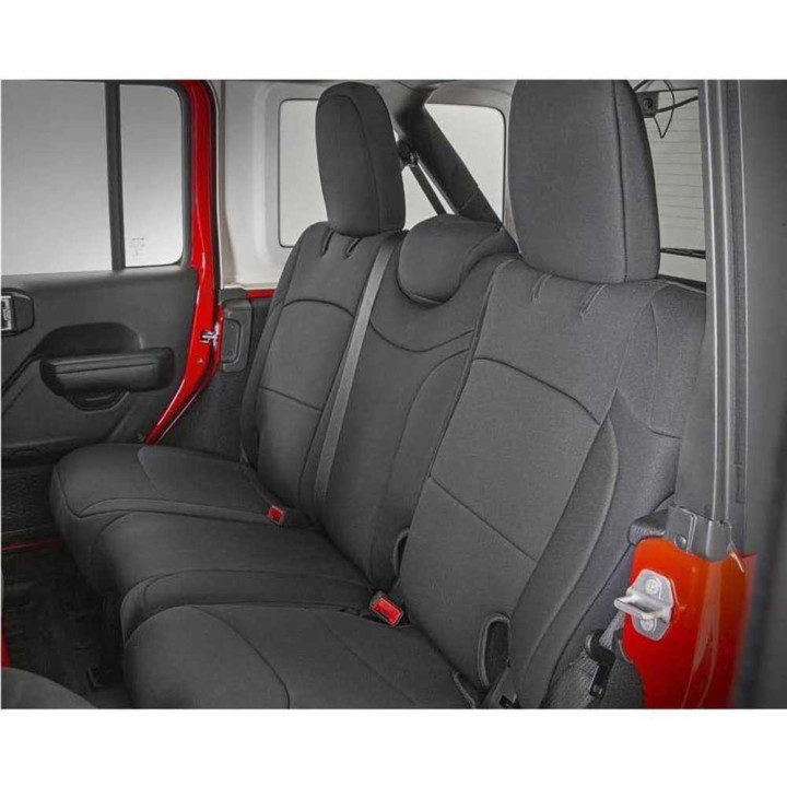 Set Huse Scaun Neopren Negru, Rough Country, Jeep Wrangler 2018 - Prezent - EDK.ro