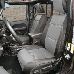 Set Huse Scaun Neopren Negru/cărbune, Smittybilt GEN2, Jeep Wrangler 2018 - Prezent - EDK.ro
