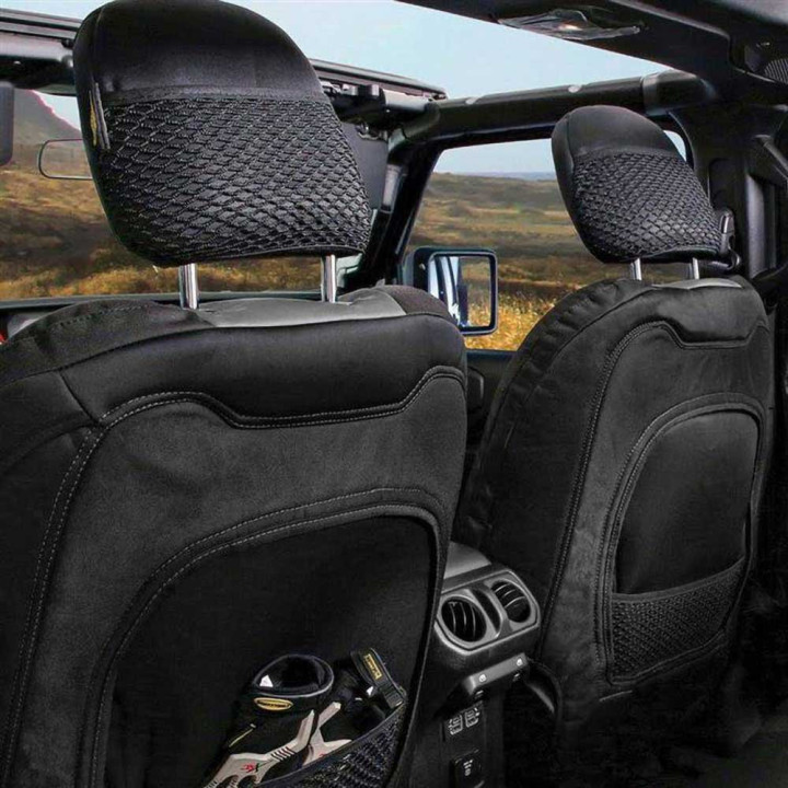 Set Huse Scaun Neopren Negru/cărbune, Smittybilt GEN2, Jeep Wrangler 2018 - Prezent - EDK.ro