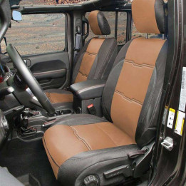 Set Huse Scaun Neopren Negru/maro, Smittybilt GEN2, Jeep Wrangler 2018 - Prezent - EDK.ro