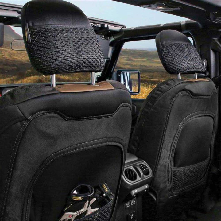 Set Huse Scaun Neopren Negru/maro, Smittybilt GEN2, Jeep Wrangler 2018 - Prezent - EDK.ro