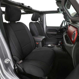 Neoprene Seat Covers Set Black, Smittybilt, Jeep Wrangler 2018 - Present - EDK.ro