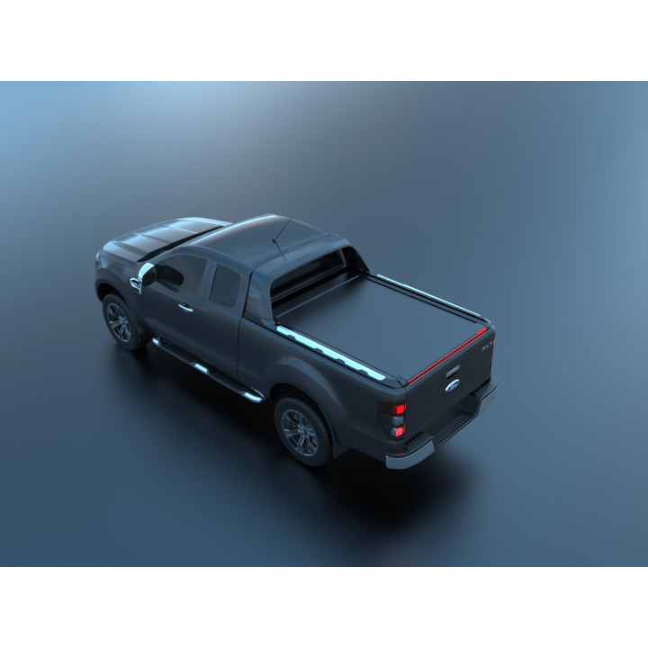 Electronically Assisted Roll Top Tonneau Bed Cover, Tessera 4x4 Roll+, Ford Ranger Wildtrak Extra Cab 2012 - 2022 - EDK.ro
