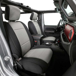 Neoprene Seat Covers Set Charcoal, Smittybilt, Jeep Wrangler 2018 - Present - EDK.ro