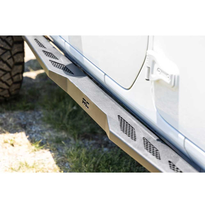 Side Steps, Rough Country Rock Sliders, Jeep Wrangler 2018 - Present - EDK.ro