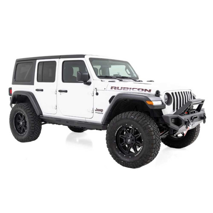 Side Steps, Rough Country Rock Sliders, Jeep Wrangler 2018 - Present - EDK.ro