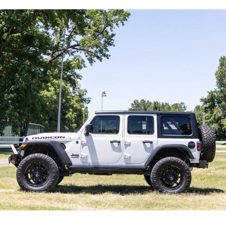 Side Steps, Rough Country Rock Sliders, Jeep Wrangler 2018 - Present - EDK.ro