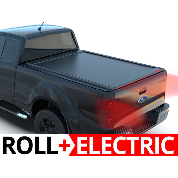 Electronically Assisted Roll Top Tonneau Bed Cover, Tessera 4x4 Roll+, Ford Ranger XLT Extra Cab 2012 - 2022 - EDK.ro
