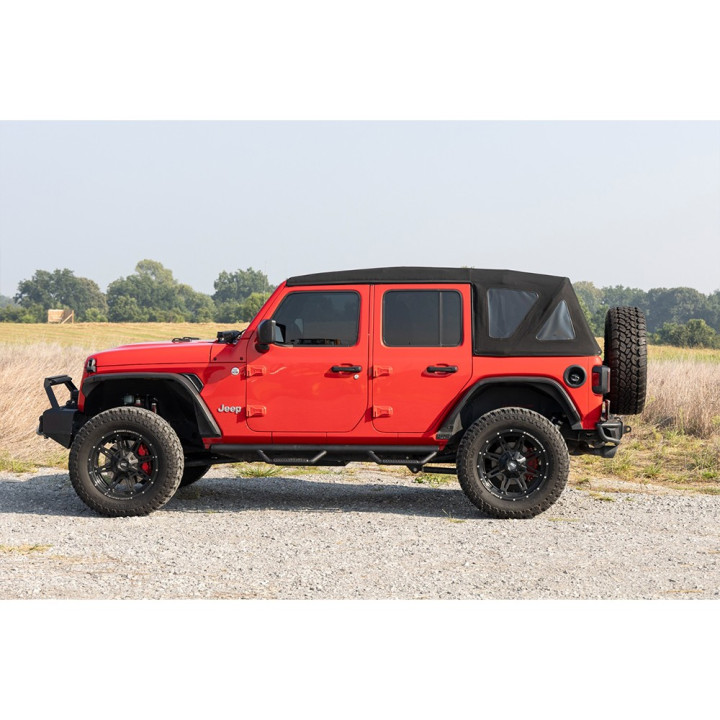 Side Steps, Rough Country Nerf Step, Jeep Wrangler 2018 - Present - EDK.ro