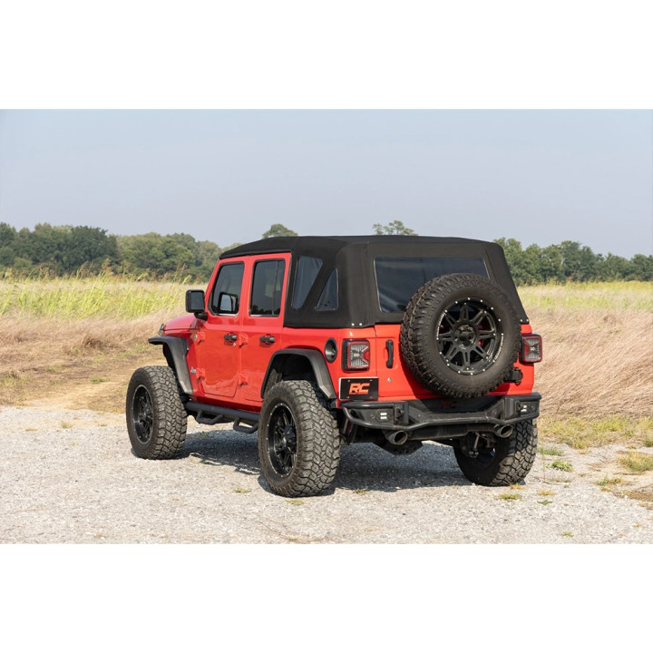 Side Steps, Rough Country Nerf Step, Jeep Wrangler 2018 - Present - EDK.ro