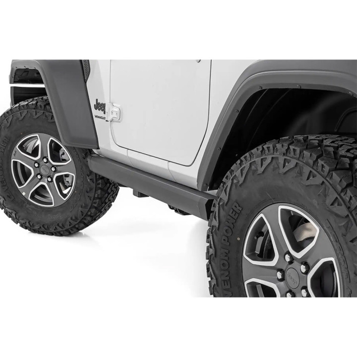 Praguri Laterale Electrice, Rough Country Power Boards, Jeep Wrangler 2018 - Prezent - EDK.ro