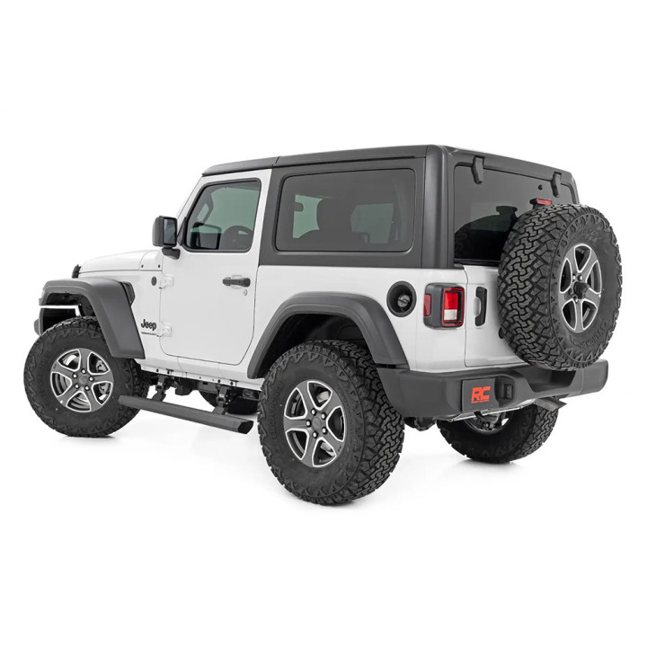 Praguri Laterale Electrice, Rough Country Power Boards, Jeep Wrangler 2018 - Prezent - EDK.ro