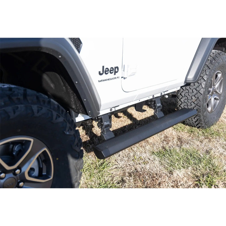 Electric Side Steps, Rough Country Power Boards, Jeep Wrangler 2018 - Present - EDK.ro