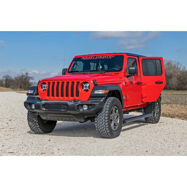 Praguri Laterale Electrice, Rough Country Power Boards, Jeep Wrangler 2018 - Prezent - EDK.ro