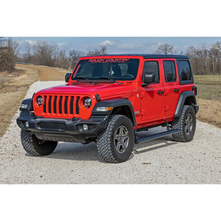Electric Side Steps, Rough Country Power Boards, Jeep Wrangler 2018 - Present - EDK.ro