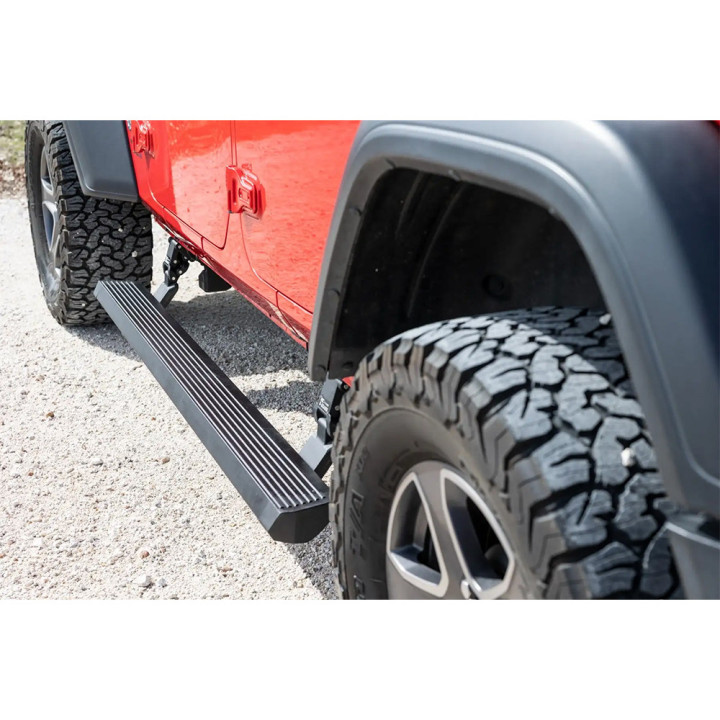 Praguri Laterale Electrice, Rough Country Power Boards, Jeep Wrangler 2018 - Prezent - EDK.ro
