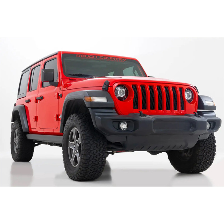 Electric Side Steps, Rough Country Power Boards, Jeep Wrangler 2018 - Present - EDK.ro