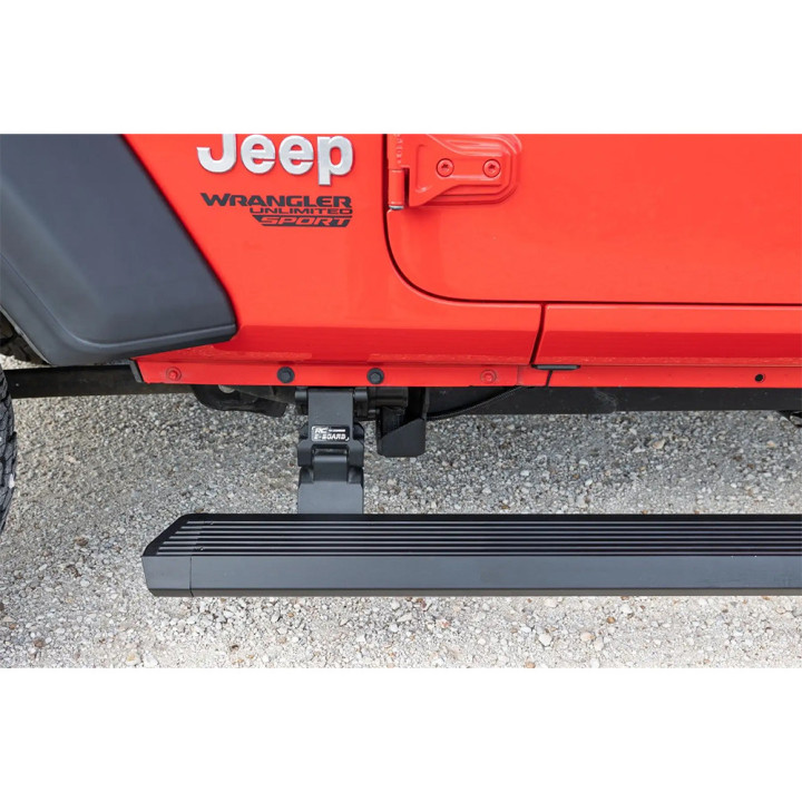 Electric Side Steps, Rough Country Power Boards, Jeep Wrangler 2018 - Present - EDK.ro