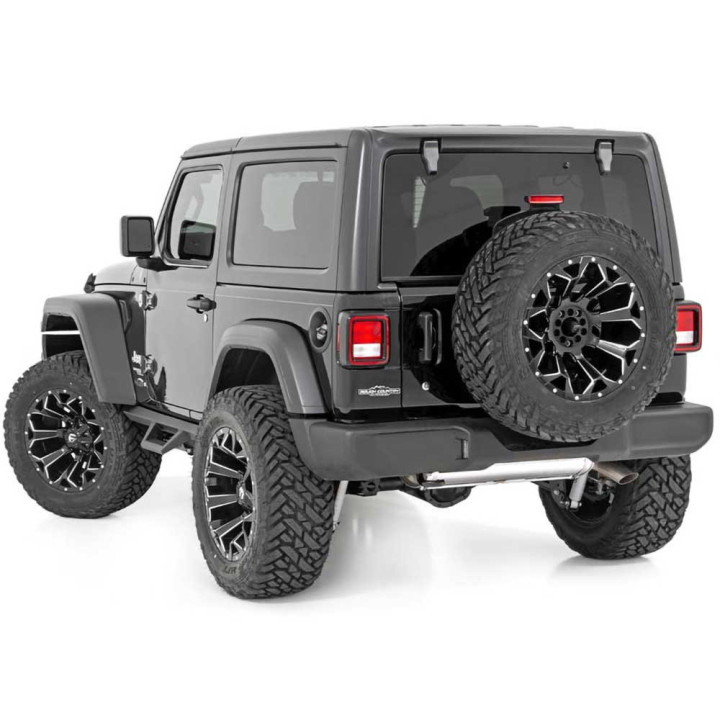 Side Steps, Rough Country Contoured, Jeep Wrangler 2018 - Present - EDK.ro