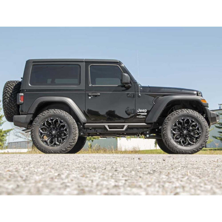 Praguri Laterale, Rough Country Contoured, Jeep Wrangler 2018 - Prezent - EDK.ro