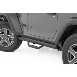 Side Steps, Rough Country Nerf Step, Jeep Wrangler 2018 - Present - EDK.ro
