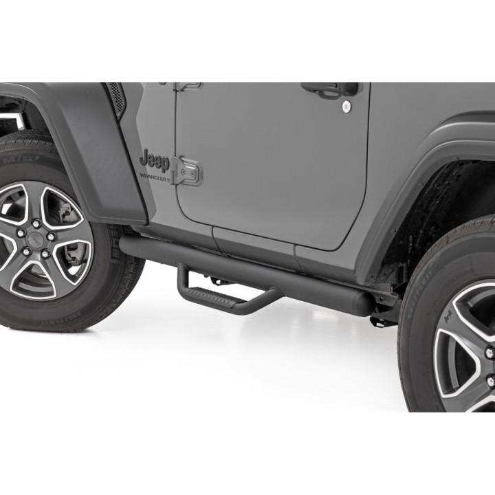 Praguri Laterale, Rough Country Nerf Step, Jeep Wrangler 2018 - Prezent - EDK.ro