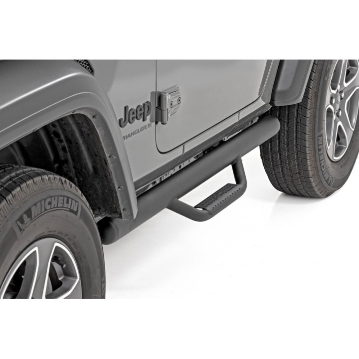 Praguri Laterale, Rough Country Nerf Step, Jeep Wrangler 2018 - Prezent - EDK.ro