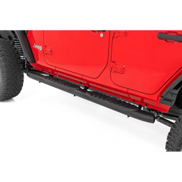 Praguri Laterale, Rough Country Oval Nerf Step, Jeep Wrangler 2018 - Prezent - EDK.ro