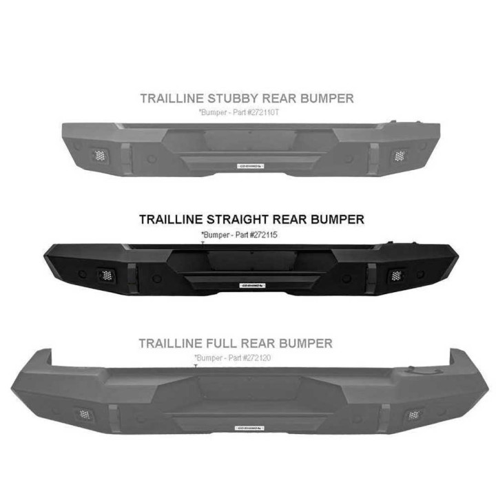 Bară de Protecție Spate, Go Rhino Trailline, Jeep Wrangler 2018 - Prezent - EDK.ro