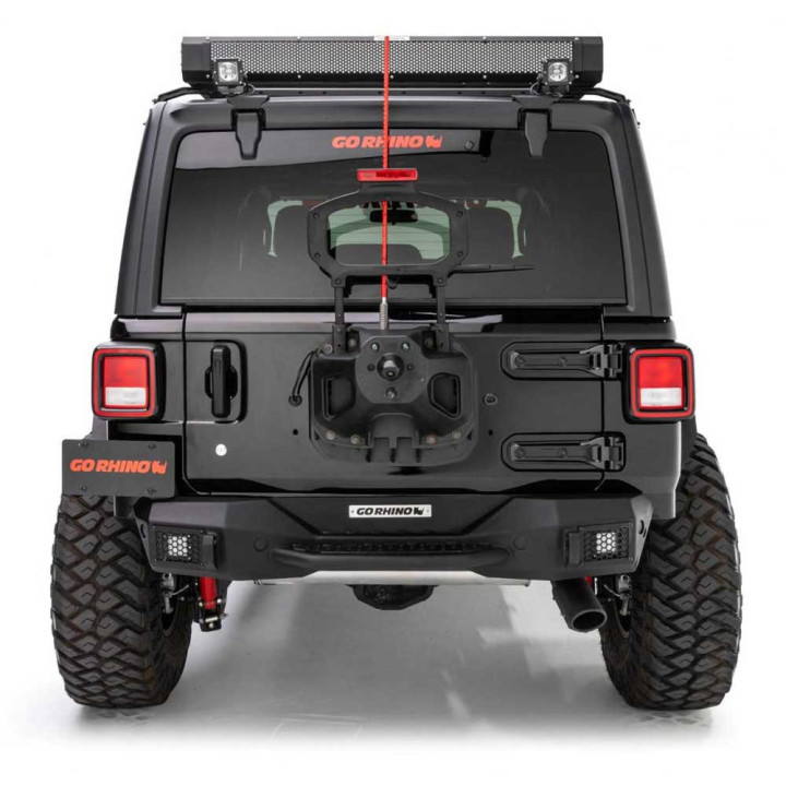 Bară de Protecție Spate, Go Rhino Rockline, Jeep Wrangler 2018 - Prezent - EDK.ro