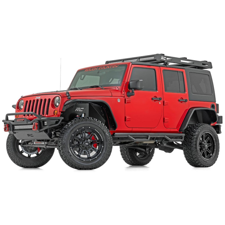 Brake Kit with Vented Discs, Rough Country, Jeep Wrangler 2018 - Present - EDK.ro