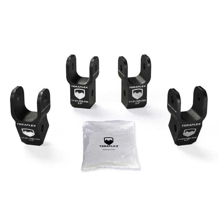 Kit Extensie Suport Amortizor, TeraFlex Lift 2-2.5 Inch, Jeep Wrangler 2018 - Prezent - EDK.ro