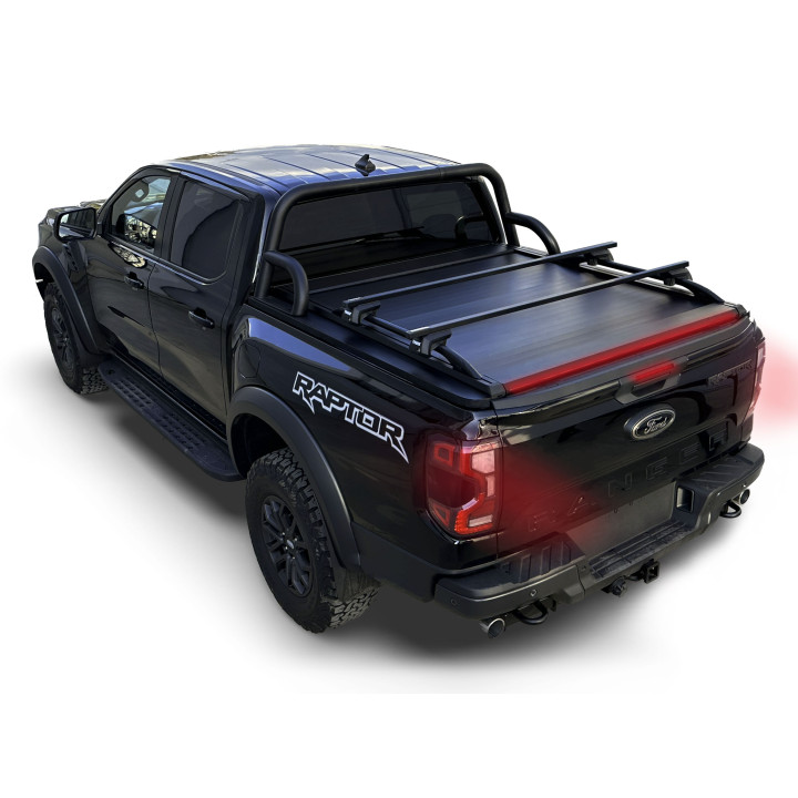 Electronically Assisted Roll Top Tonneau Bed Cover, Tessera 4x4 Roll+, Ford Ranger Raptor Double Cab 2023 - Present - EDK.ro