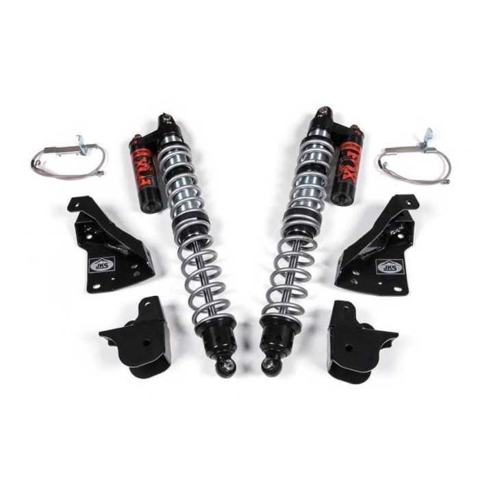 Rear Nitro Coilovers Fox with Conversion Kit, JKS Reservoir DSC Lift 2-5 Inch, Jeep Wrangler 2018 - Present - EDK.ro