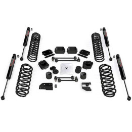 Suspension Lift Kit with Vss 9550 Twin-tube Shock Absorbers, TeraFlex Lift 3.5 Inch, Jeep Wrangler 2018 - Present - EDK.ro