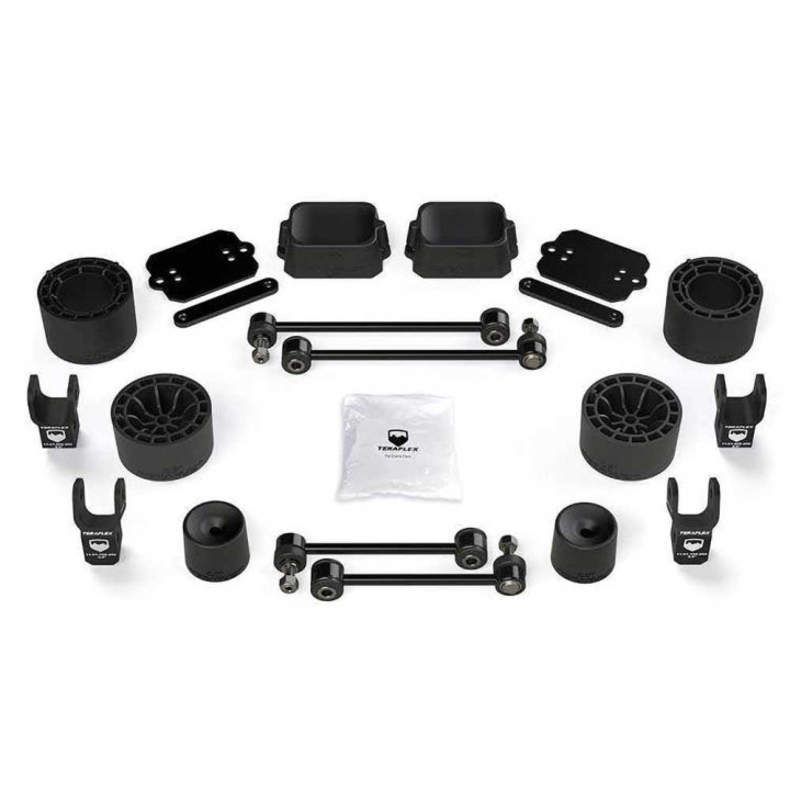Kit Suspensie de Ridicare cu Extensii de Amortizor Rubicon, TeraFlex Lift 2.5 Inch, Jeep Wrangler 2018 - Prezent - EDK.ro
