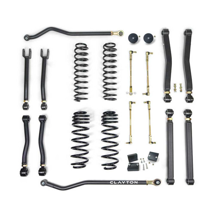 Suspension Lift Kit Overland+, Clayton Off Road 392 Lift 1 Inch, Jeep Wrangler 2018 - Present - EDK.ro
