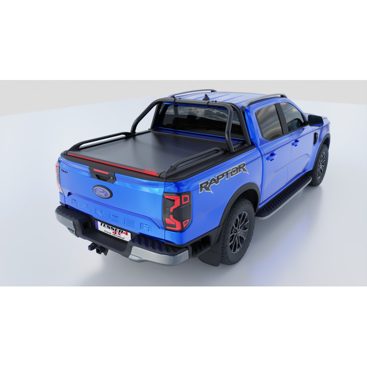 Electronically Assisted Roll Top Tonneau Bed Cover, Tessera 4x4 Roll+, Ford Ranger Raptor Double Cab 2023 - Present - EDK.ro