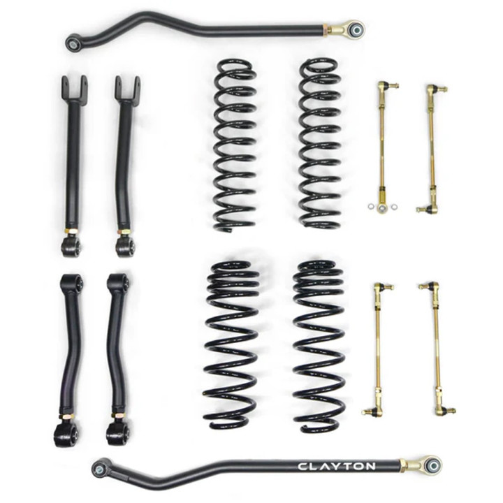 Kit Suspensie de Ridicare Ride Right +, Clayton Off Road Lift 2.5 Inch, Jeep Wrangler 2018 - Prezent - EDK.ro